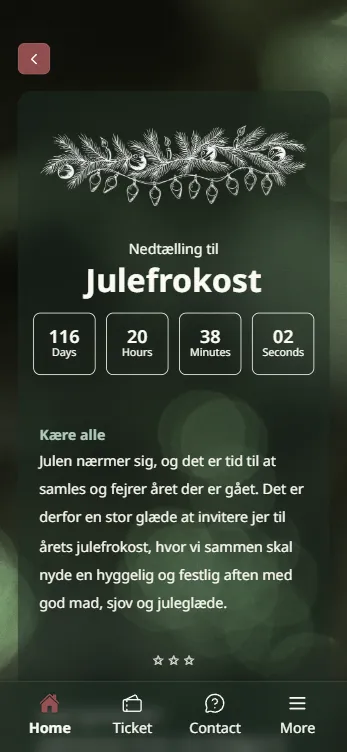 Treffio home screen