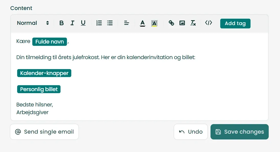 Treffio communication dashboard