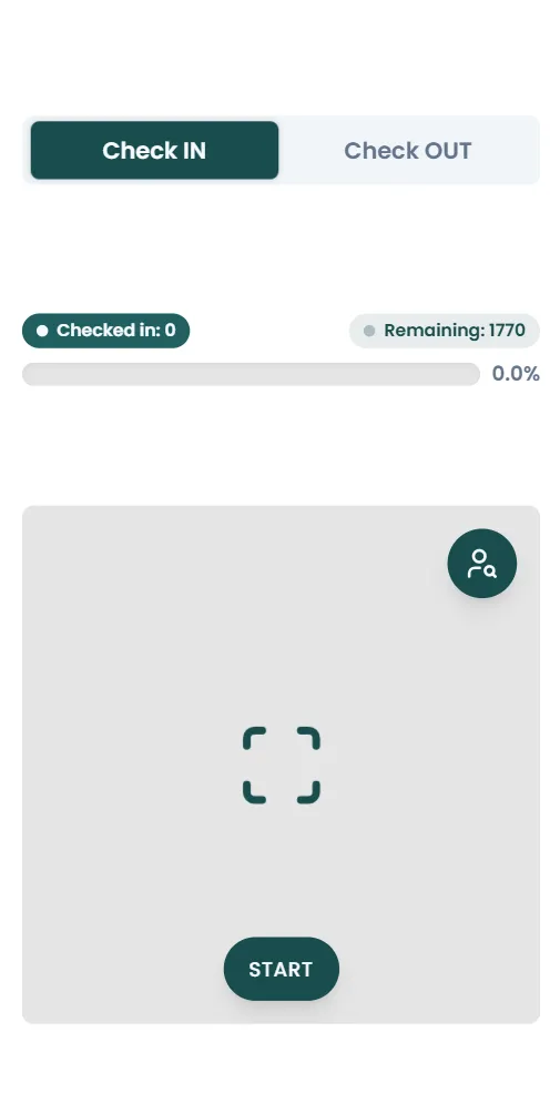 Treffio ticket scanner